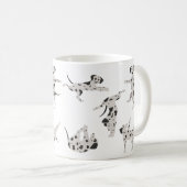 Yogahund-Dalmatiner Kaffeetasse (VorderseiteRechts)