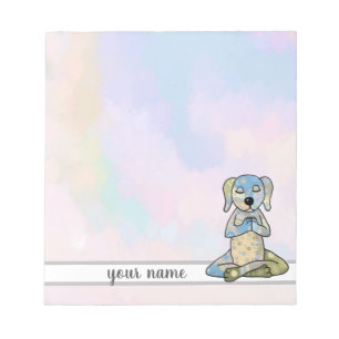 Yogahund-Notizblock Notizblock