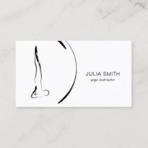 Yogakarte mit zwei Yoga-Posen