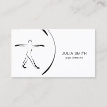 Yogakarte mit zwei Yoga-Posen