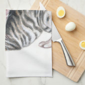 Yogakätzchen Geschirrtuch (Viertel Falte)