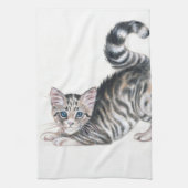 Yogakätzchen Geschirrtuch (Vertikal)