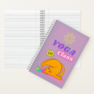 Yogakatze Notizblock