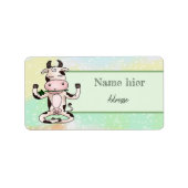 YogaKuh Adressaufkleber (Vorne)