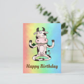 Yogakuh Postkarte (Stehend Vorderseite)