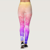Yogalegine mit Farbverlaufsmuster Leggings (Rückseite)
