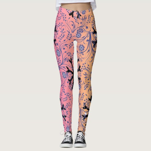 Yogalegine mit Sterngefälle Leggings (Vorderseite)