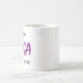 Yogalehre und Liebe Kaffeetasse (Mittel)