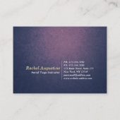 Yogalehrer für die Luft Ernennung Pilates Fitness Terminkarte (Rückseite)