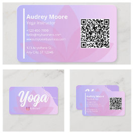 Yogalehrer für ganzheitliche Gesundheit Visitenkarte