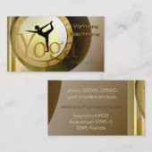 Yogalehrer Visitenkarte (Vorne/Hinten)