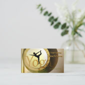 Yogalehrer Visitenkarte (Stehend Vorderseite)