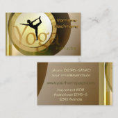 Yogalehrer Visitenkarte (Vorne/Hinten)