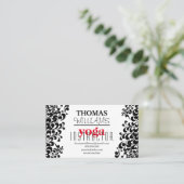 Yogalehrerin Mandala Henna zur Illustration Visitenkarte (Stehend Vorderseite)