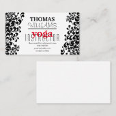 Yogalehrerin Mandala Henna zur Illustration Visitenkarte (Vorne/Hinten)