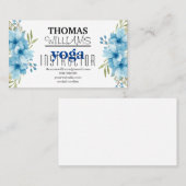 Yogalehrerin Mandala Henna zur Illustration Visitenkarte (Vorne/Hinten)