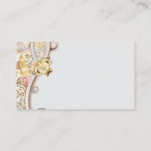 Yogalehrerin Mandala Henna zur Illustration Visitenkarte (Rückseite)