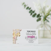 Yogalehrerin Mandala Henna zur Illustration Visitenkarte (Stehend Vorderseite)