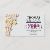 Yogalehrerin Mandala Henna zur Illustration Visitenkarte (Vorderseite)