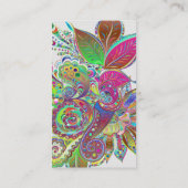 Yogalehrerin Mandala Henna zur Illustration Visitenkarte (Rückseite)