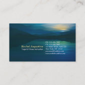 Yogalehrerin Mondlicht Halbmond Pose 5 Klasse Pass Treuekarte (Rückseite)