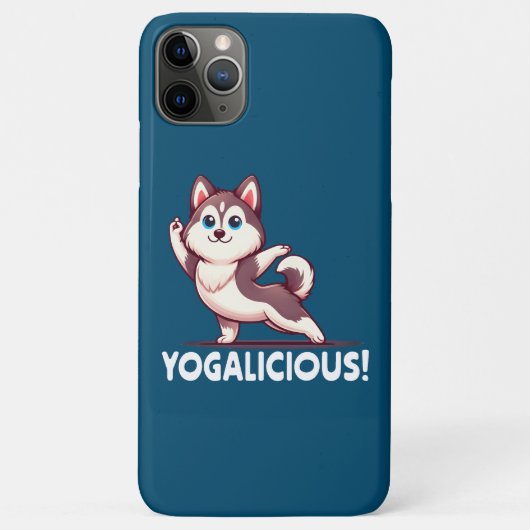 Yogalicious Niedlich Cartoon Husky Dog - Serene Yo Case-Mate iPhone Hülle (Rückseite)