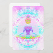 Yogalotos-Pose. Einladung (Vorne/Hinten)