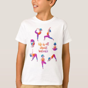 Yogamädchen-Training T-Shirt