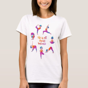 Yogamädchen-Training T-Shirt