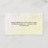 YogaMandala Muster Visitenkarte (Rückseite)