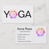 *~* YogaMandala OM-Om-Lotos-Lehrer-Lehrer Visitenkarte (Vorne/Hinten)