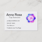 *~* YogaMandala OM-Om-Lotos-Lehrer-Lehrer Visitenkarte (Rückseite)