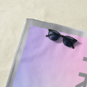 Yogamat aus rosa und blauem Ober Strandtuch (Beispiel)