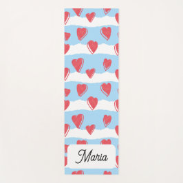 Yogamat mit Herzmuster Yogamatte