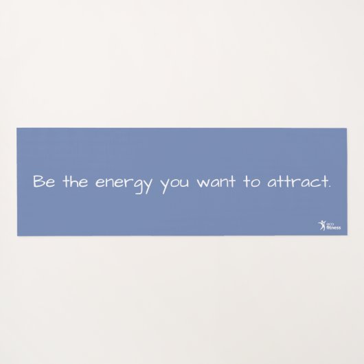 Yogamatte | Berge und Blume (Rückseite (Horizontal))