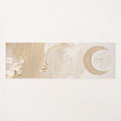 Yogamatte Cremegold "Mond" (Vorderseite (Horizontal))