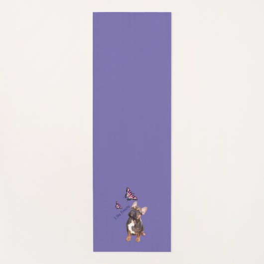 Yogamatte französische Bulldogge (Vorderseite)