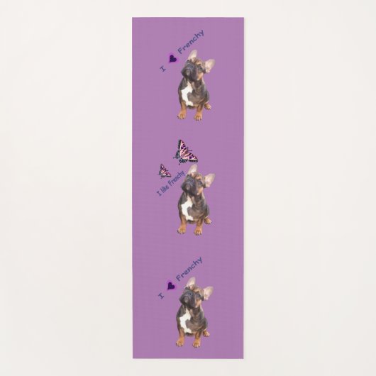 yogamatte französische bulldogge (Vorderseite)