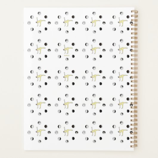 Yogapose der Mond Planer (Rückseite)