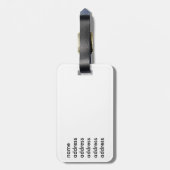 Yogapositionen Silhouetten Gepäckanhänger (Rückseite vertikal)