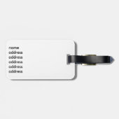 Yogapositionen Silhouetten Gepäckanhänger (Rückseite horizontal)