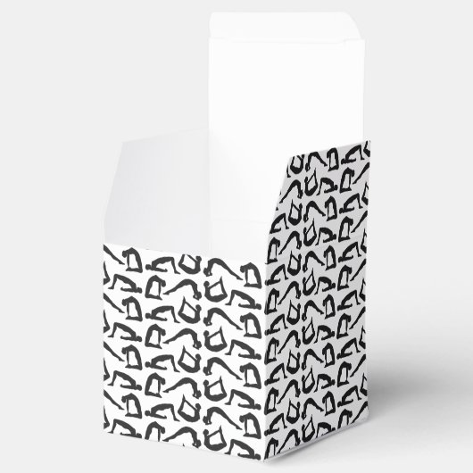 Yogapositionen Silhouetten Geschenkschachtel (Geöffnet)