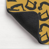 Yogapositionen Silhouetten Mousepad (Ecke)