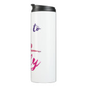 Yogasilden aus der Luft, Geboren zum Fliegen Thermosbecher (Nach rechts gedreht)
