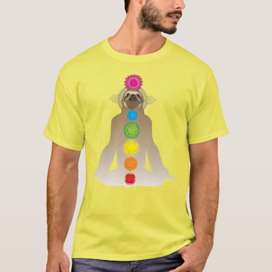 YogaSloth, gefärbte Krawatte T-Shirt (Vorderseite)