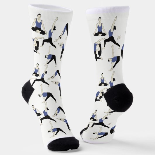 Yogasocken in Blau – Socken (Gewinkelt)