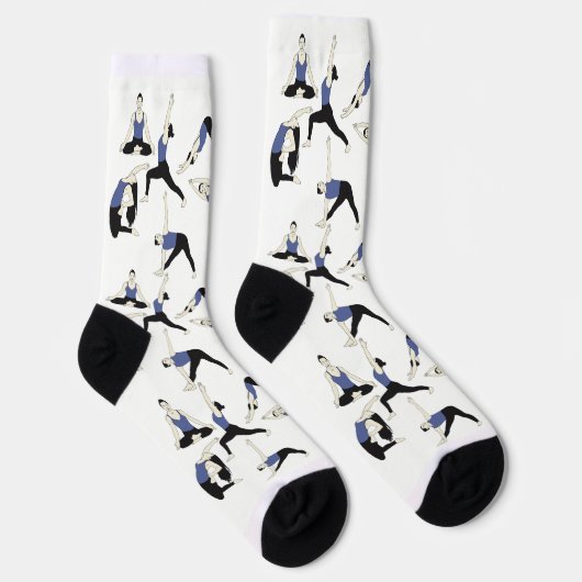 Yogasocken in Blau – Socken (Rechts)