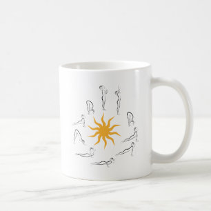 Yogasonnegruß Kaffeetasse