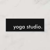 Yogastudio. Mini Visitenkarte (Vorderseite)
