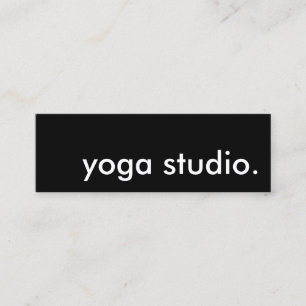 Yogastudio. Mini Visitenkarte
